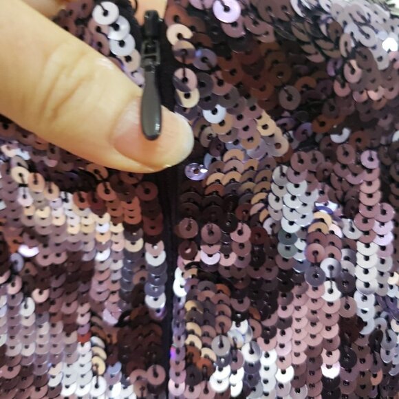 & Other Stories Dress Purple Sequin Los Angeles Atelier Mini Night Out Party 10 - Picture 7 of 8
